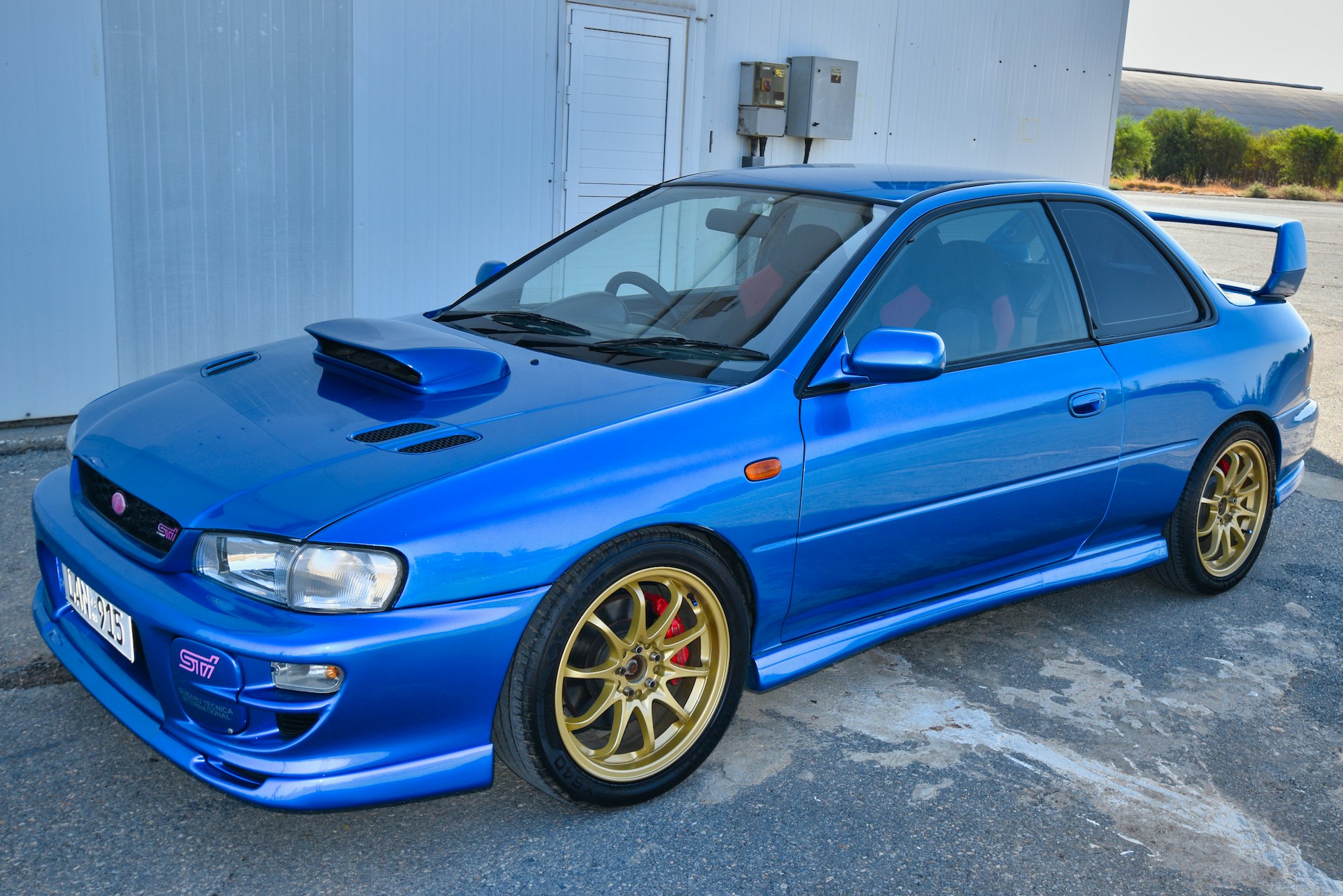 Fits SUBARU IMPREZA WRX STI 98-03 accoudoir couverture L blue st Fits SUBARU IMPREZA WRX STI 98-03 accoudoir couverture L blue st